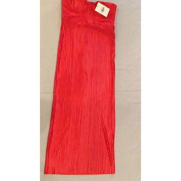 NEW Hello Molly Dress Size Large Red Strapless Long Chase The Blues Wedding - Picture 14 of 16